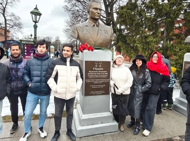 Foreign students of SPbSUT in the Cosmonautics Museum