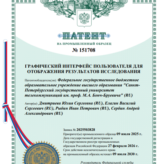 Графический интерфейс пользователя для отображения результатов исследования