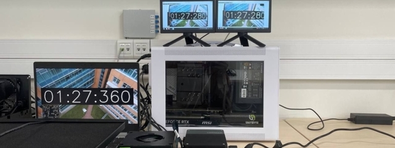 Стенд видеокодека для управления беспилотными авиационными системами от первого лица при передачи информации по спутниковым каналам связи