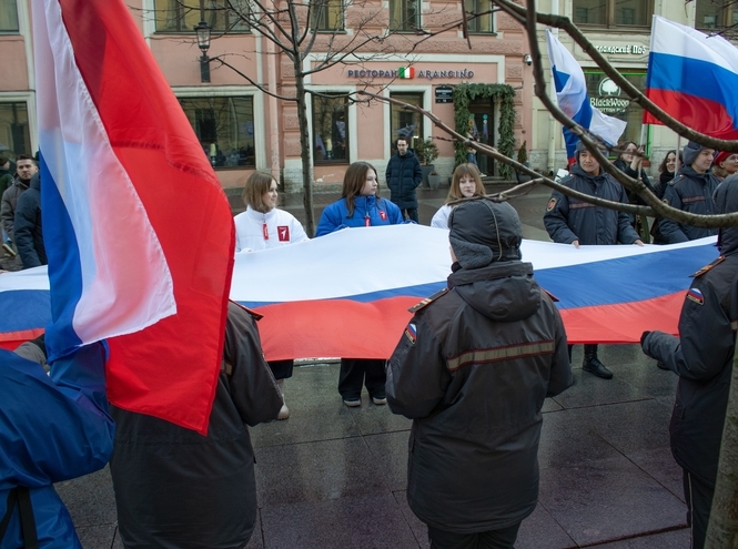 Студенты СПбКТ — на праздничном мероприятии в честь Дня воссоединения Крыма с Россией