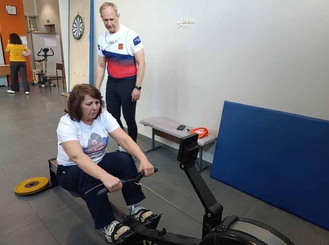 Спартакиада работников продолжилась соревнованиями по гребле на тренажёрах