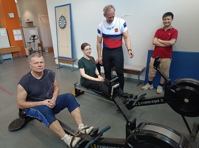 Спартакиада работников продолжилась соревнованиями по гребле на тренажёрах