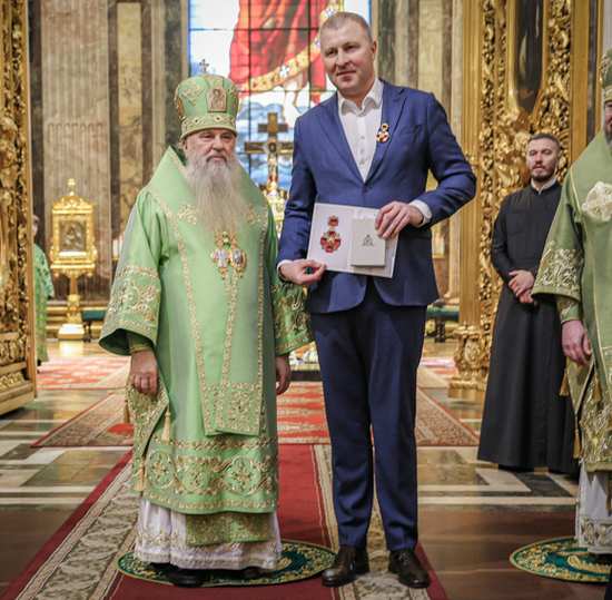 Ректор СПбГУТ Руслан Киричек удостоен высокой церковной награды за сотрудничество с митрополией