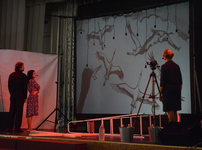 В актовом зале СПбГУТ показали спектакль «Будем жить!»